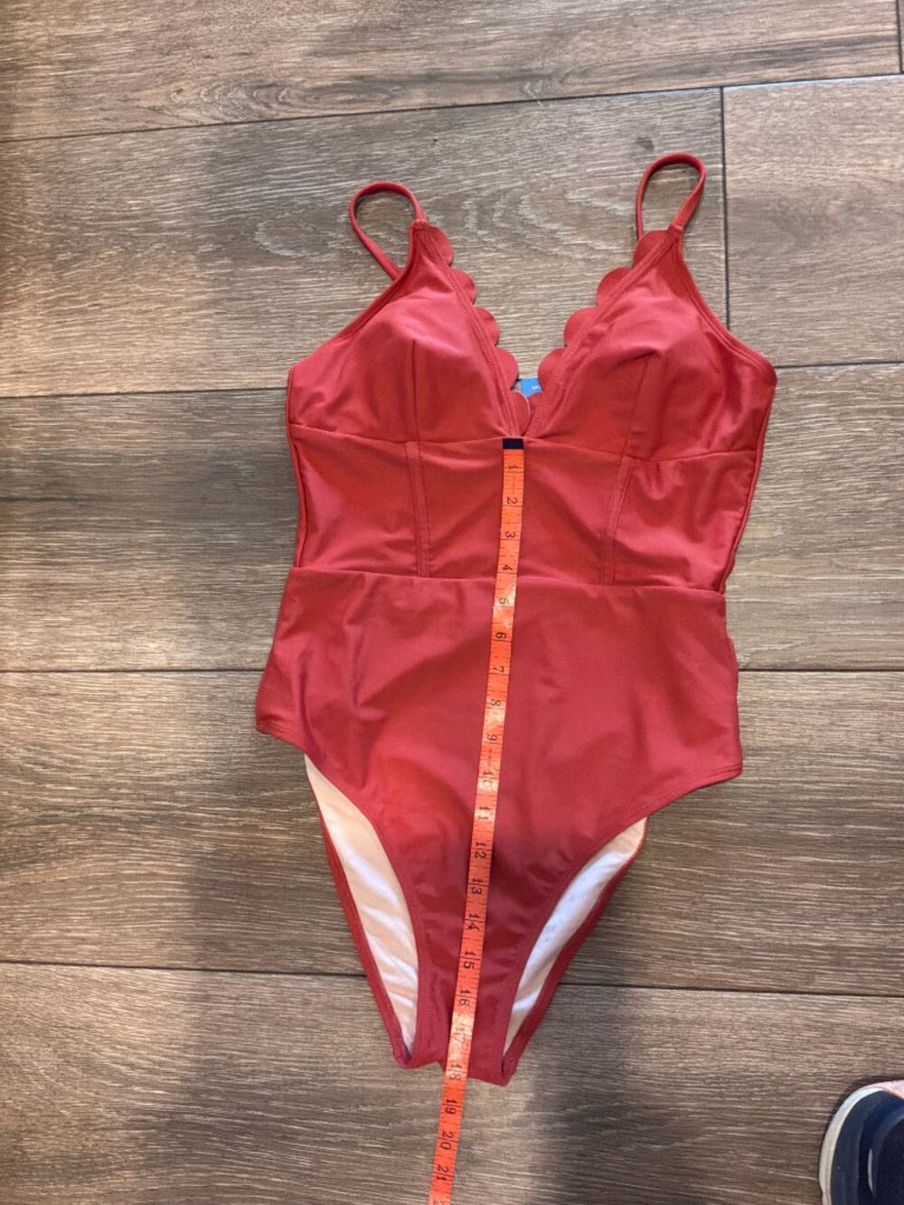 NWT Cupshe Sunset Glow Tummy Control 1 Piece swimsuit size Medium - Picture 6 of 11
